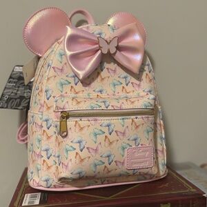 Loungefly Disney Minnie Mouse Ears Butterfly Mini Backpack